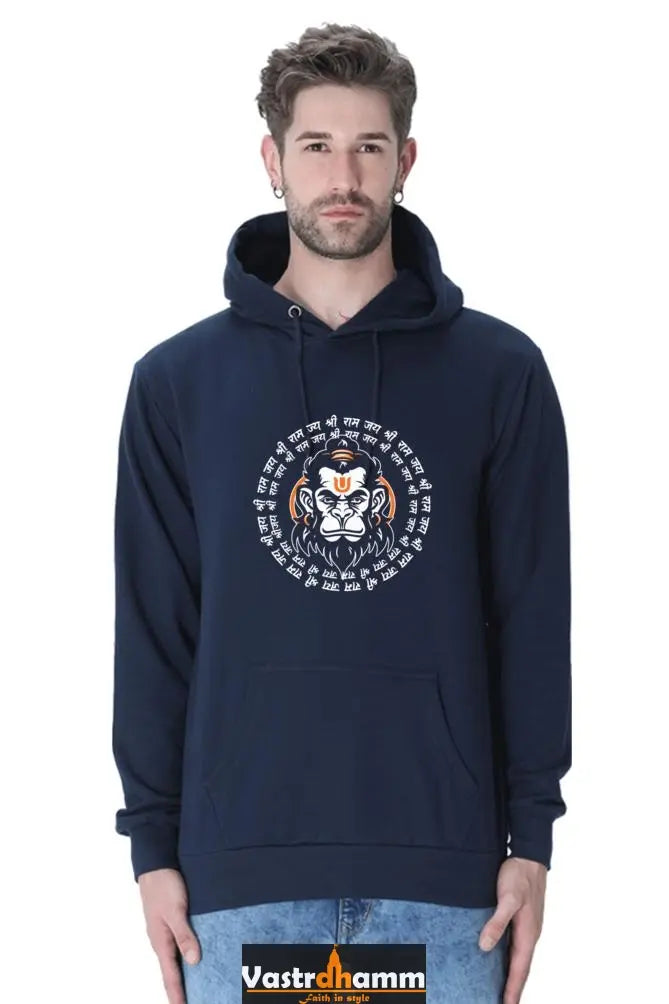 Determined Hanuman Ji Hoodie Sweatshirt Vastrdhamm