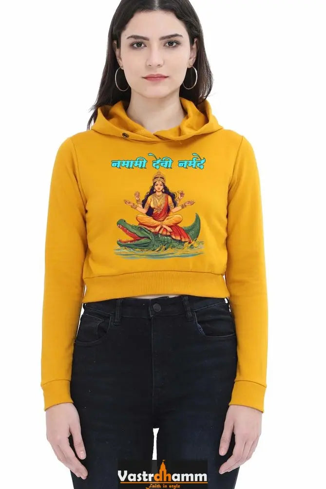 Durga BlessingsCrop Hoodies for Women Vastrdhamm