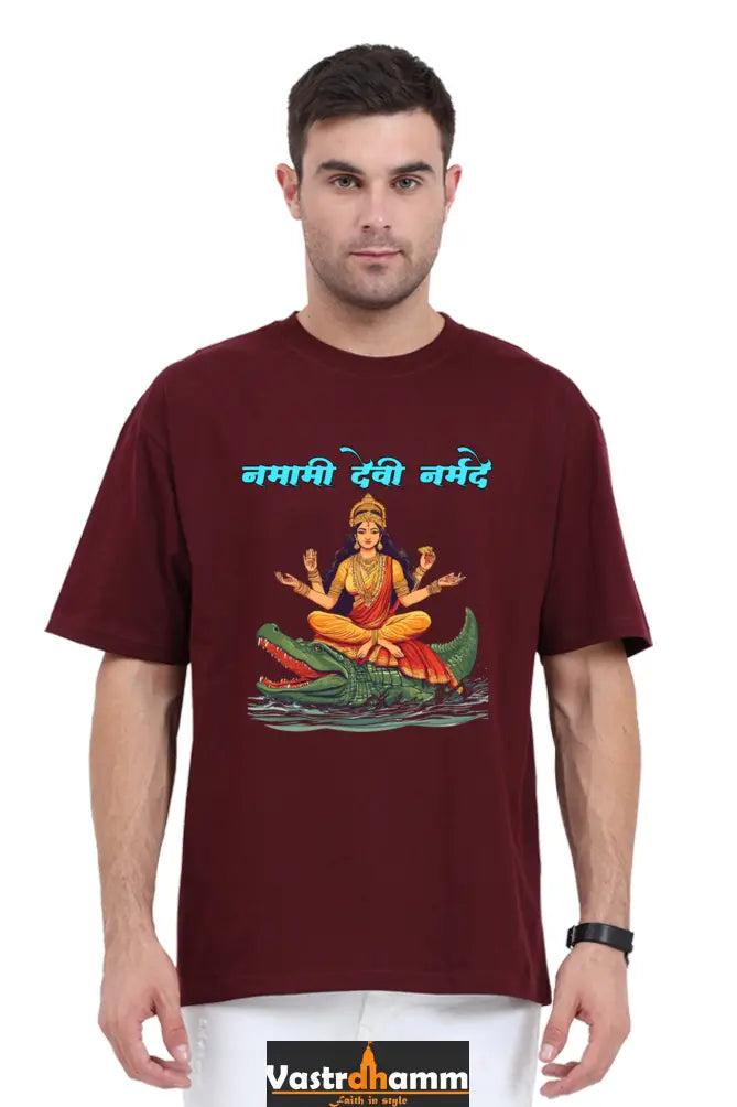 Durga Courage Oversized Classic T-Shirts for Men Vastrdhamm