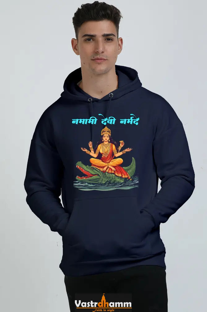 Durga Courage Oversized Hooded Sweatshirt T-Shirts for Men Vastrdhamm