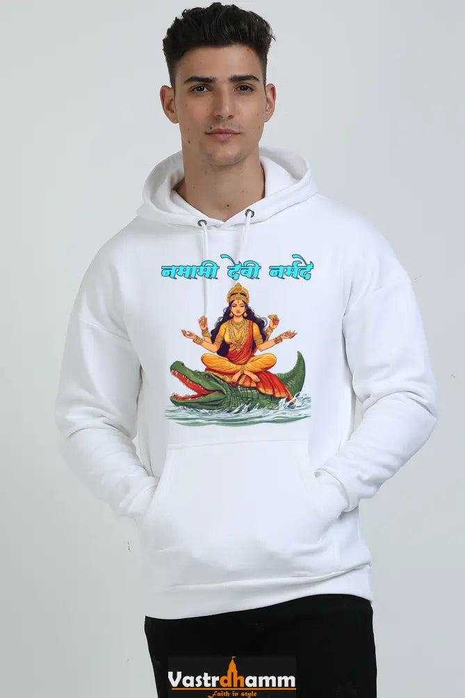 Durga Courage Oversized Hooded Sweatshirt T-Shirts for Men Vastrdhamm