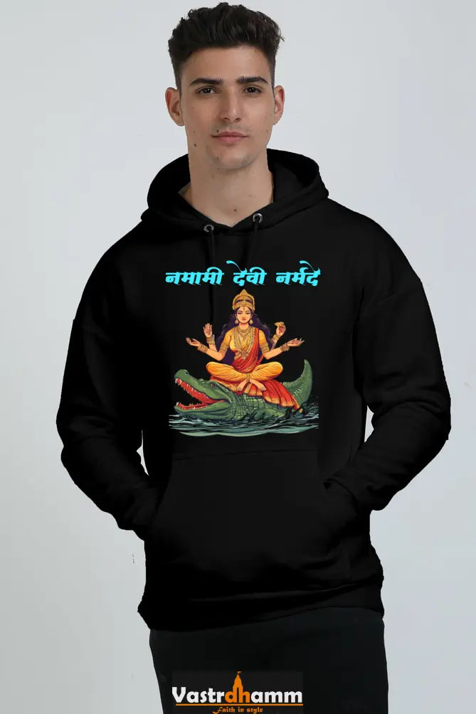 Durga Courage Oversized Hooded Sweatshirt T-Shirts for Men Vastrdhamm