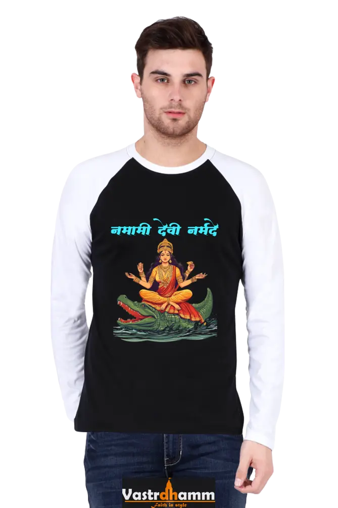 Durga Courage Raglan Full Sleeve T-Shirts for Men Vastrdhamm