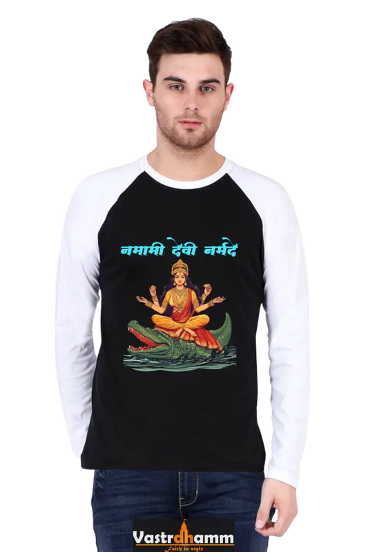 Durga Courage Raglan Full Sleeve T-Shirts for Men Vastrdhamm