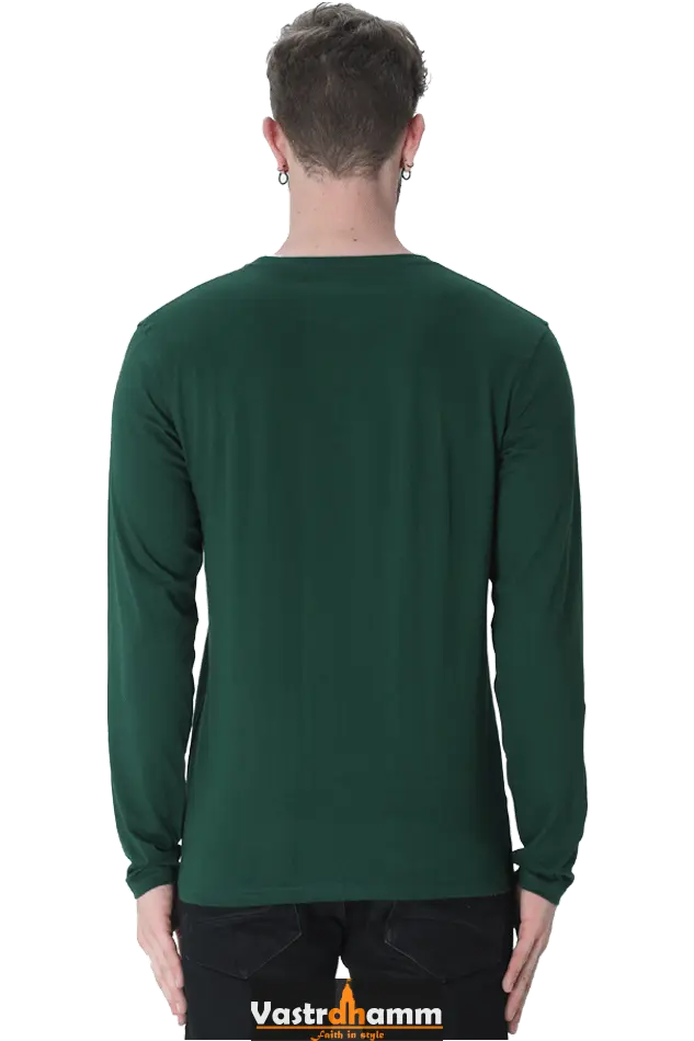 Durga Courage Round Neck Full Sleeve T-Shirts for Men Vastrdhamm