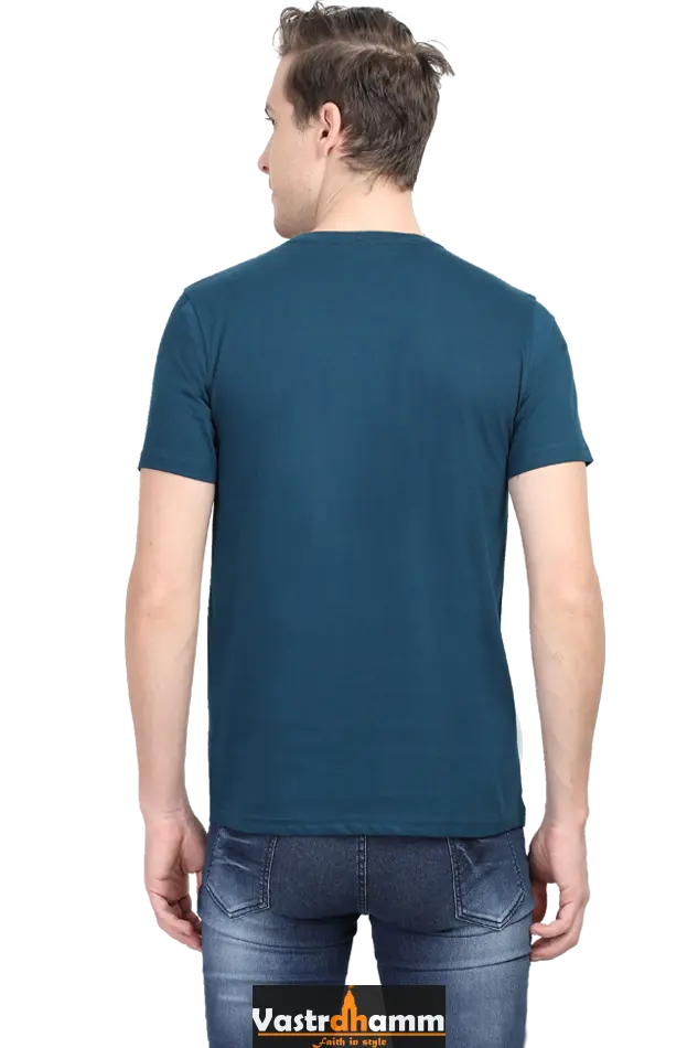 Durga Courage Round Neck Half Sleeve Classic T-Shirts for Men Vastrdhamm