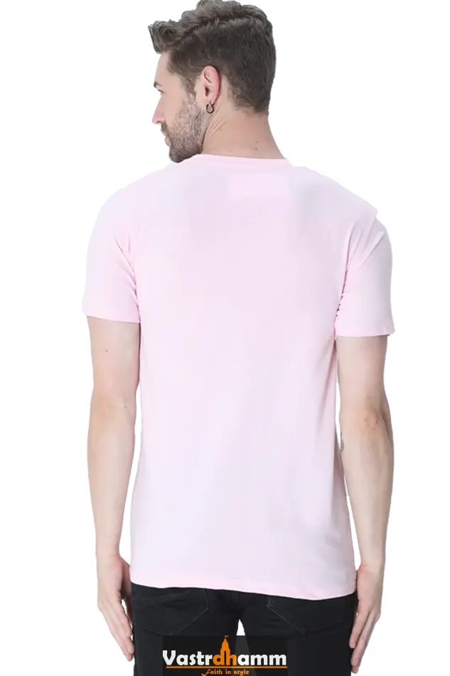 Durga Courage Round Neck Half Sleeve Classic T-Shirts for Men Vastrdhamm