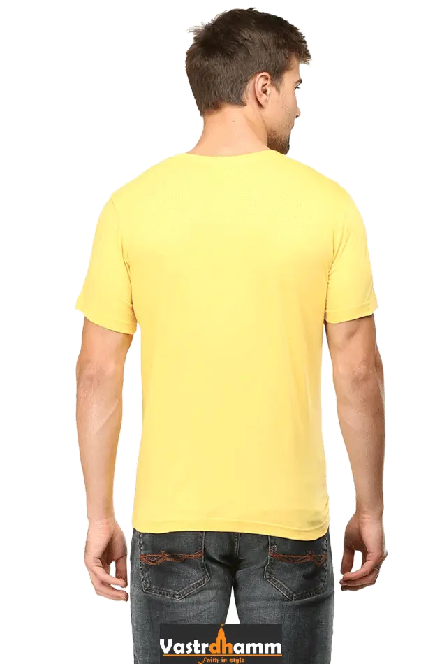 Durga Courage Round Neck Half Sleeve Classic T-Shirts for Men Vastrdhamm