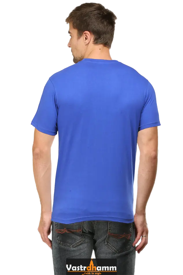 Durga Courage Round Neck Half Sleeve Classic T-Shirts for Men Vastrdhamm