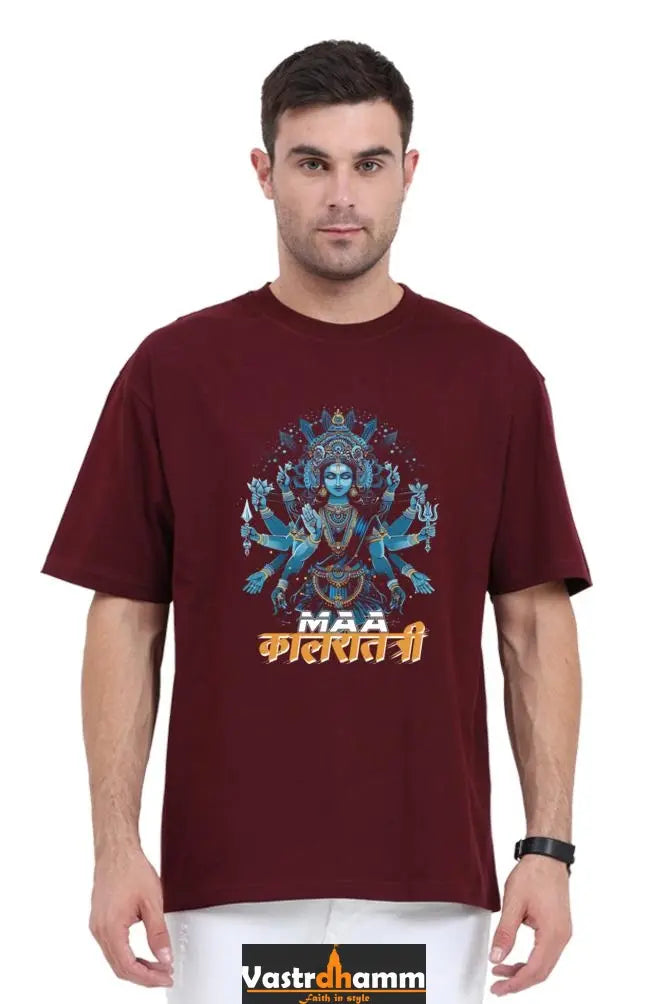 Durga Devotion Oversized Classic T-Shirts for Men Vastrdhamm