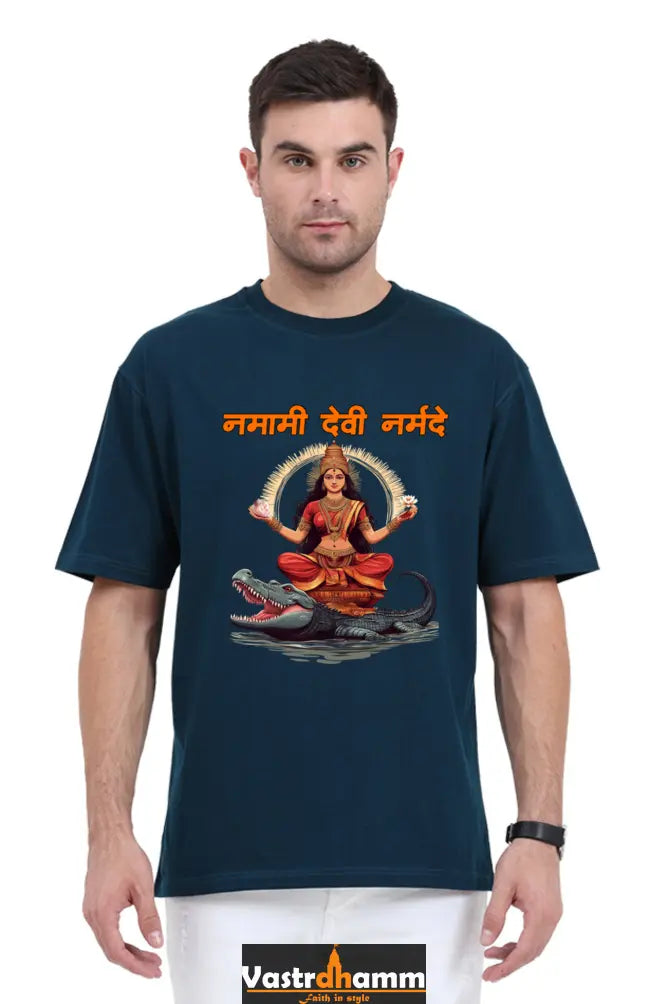 Durga Devotion Oversized Classic T-Shirts for Men Vastrdhamm