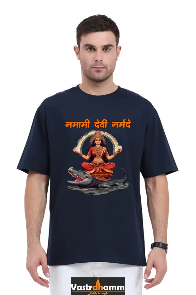 Durga Devotion Oversized Classic T-Shirts for Men Vastrdhamm