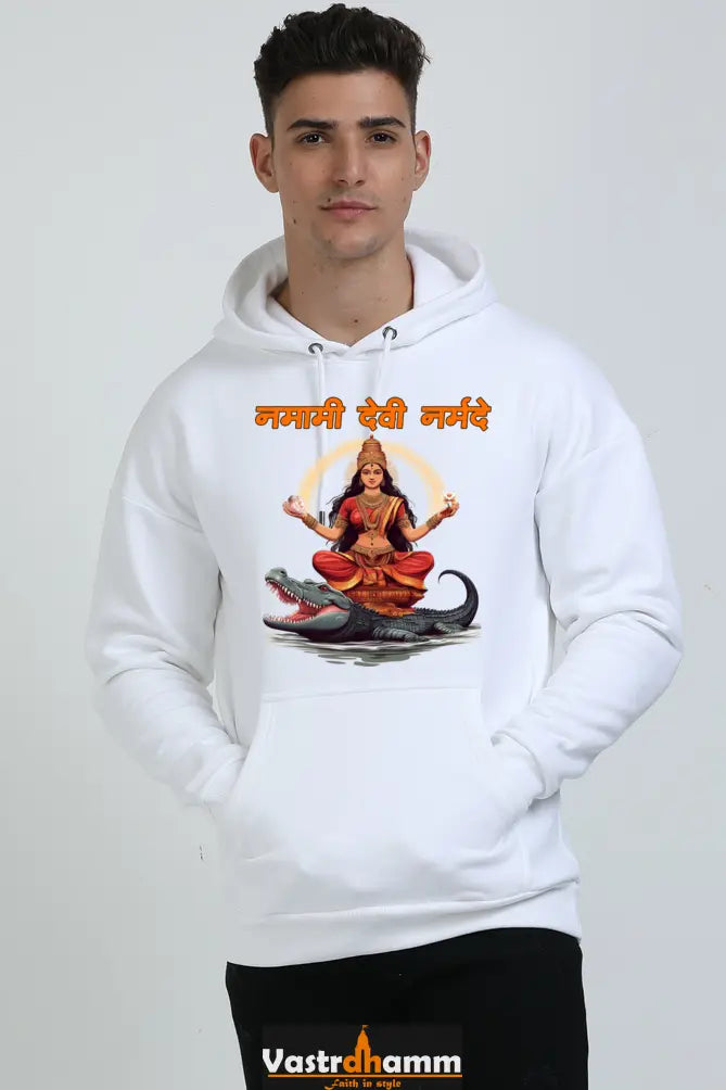 Durga Devotion Oversized Hooded Sweatshirt T-Shirts for Men Vastrdhamm