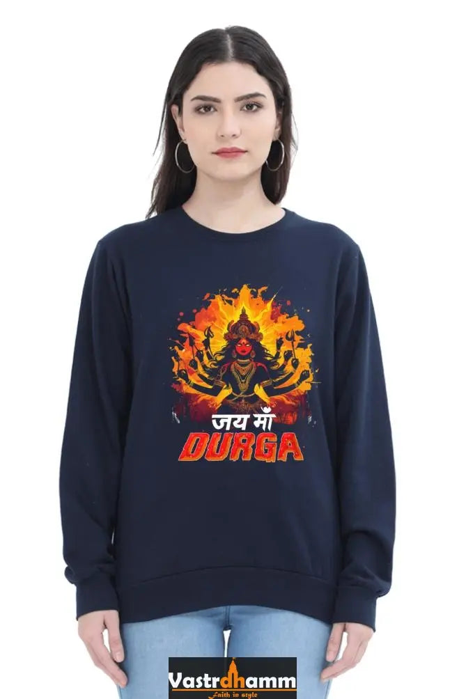 Durga DevotionSweatshirt T-Shirts for Women Vastrdhamm