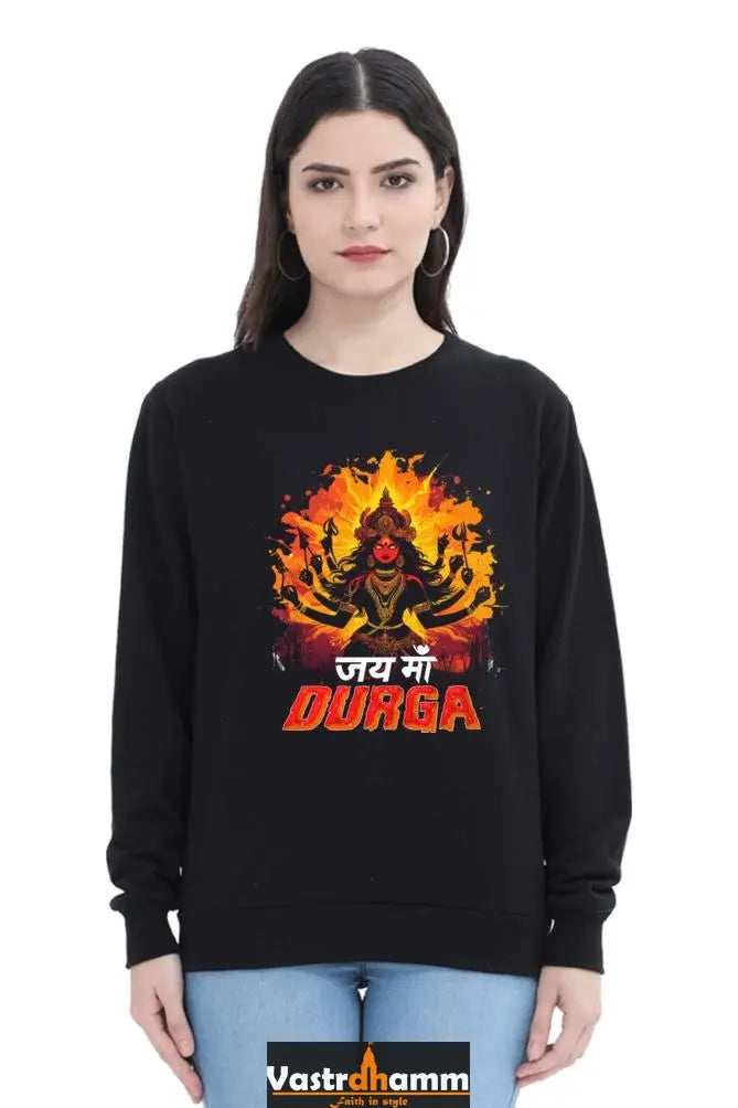 Durga DevotionSweatshirt T-Shirts for Women Vastrdhamm