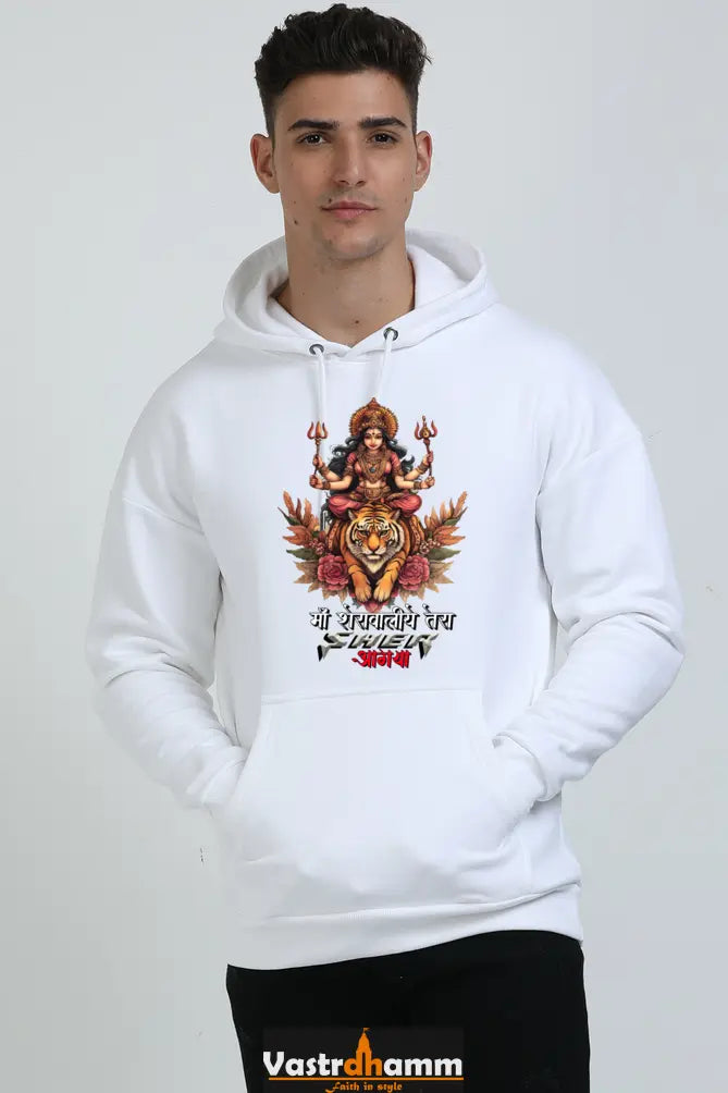 Durga Divine Oversized Hooded Sweatshirt T-Shirts for Men Vastrdhamm