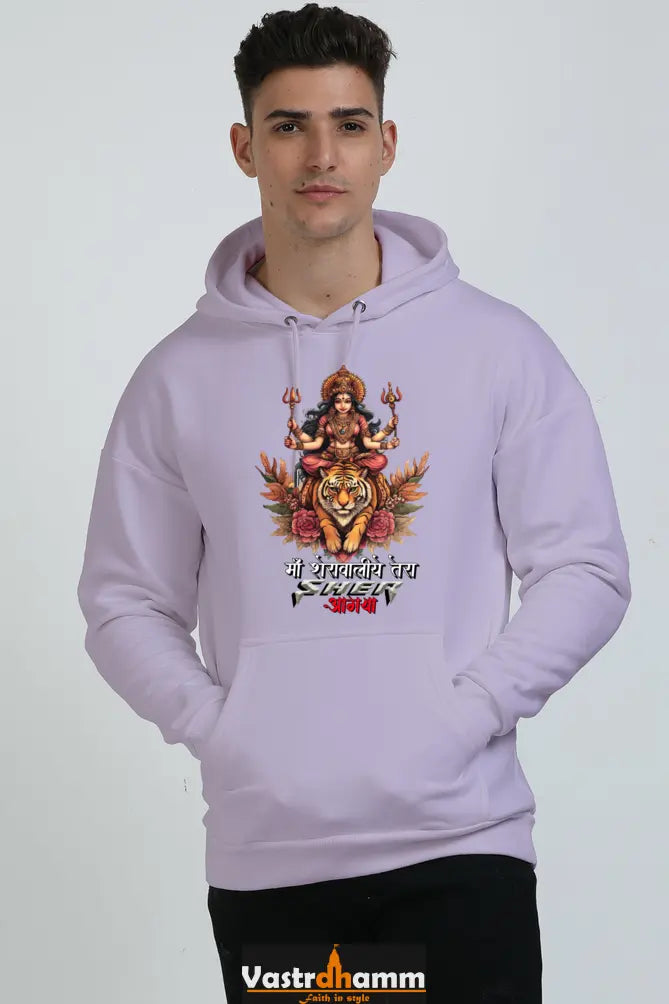 Durga Divine Oversized Hooded Sweatshirt T-Shirts for Men Vastrdhamm