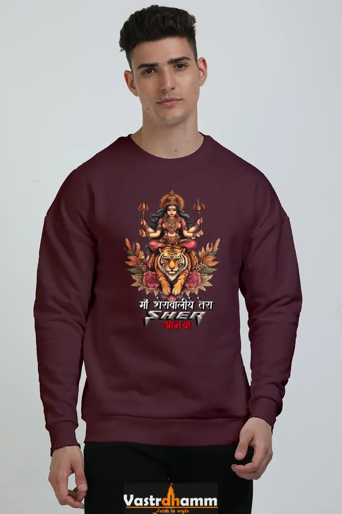 Durga Divine Oversized Sweatshirt T-Shirts for Men Vastrdhamm