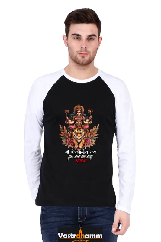 Durga Divine Raglan Full Sleeve T-Shirts for Men Vastrdhamm