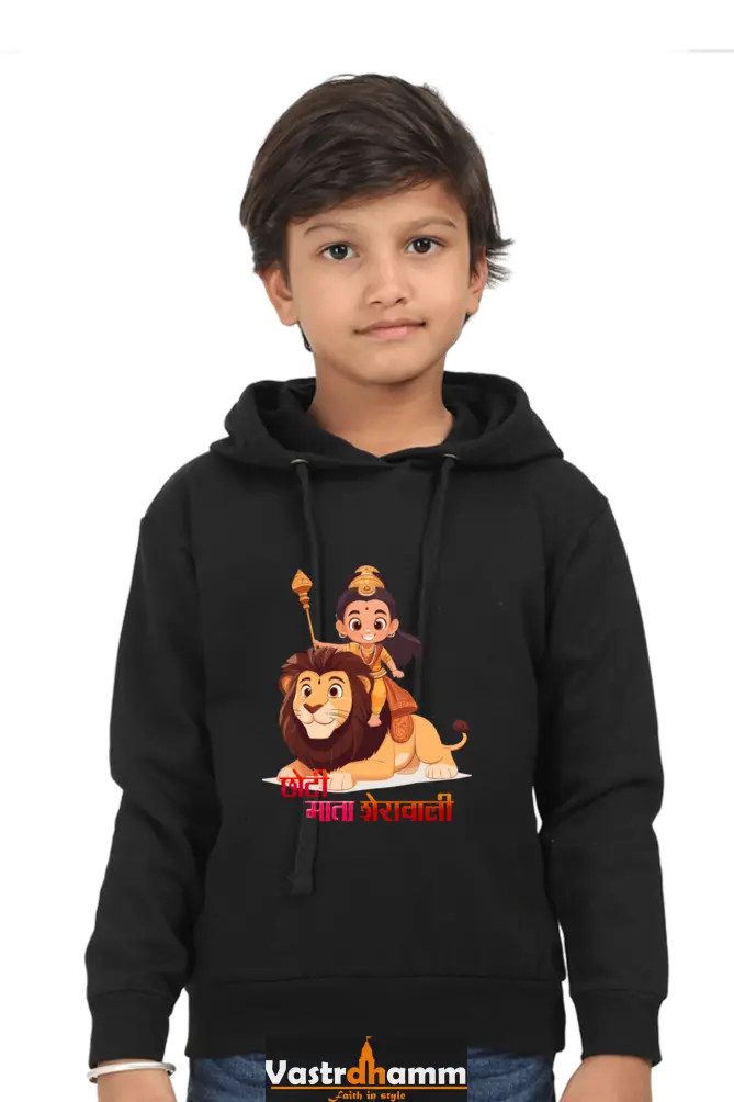 Durga Protector Hoodie Sweatshirt  T-Shirts for Boy Vastrdhamm