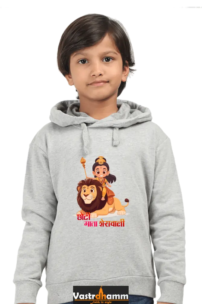 Durga Protector Hoodie Sweatshirt  T-Shirts for Boy Vastrdhamm