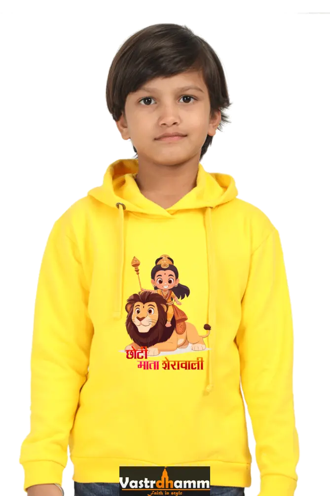 Durga Protector Hoodie Sweatshirt  T-Shirts for Boy Vastrdhamm
