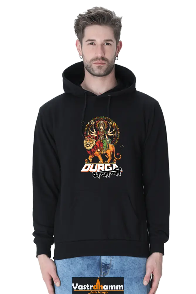 Durga Protector Hoodie Sweatshirt T-Shirts for Men Vastrdhamm