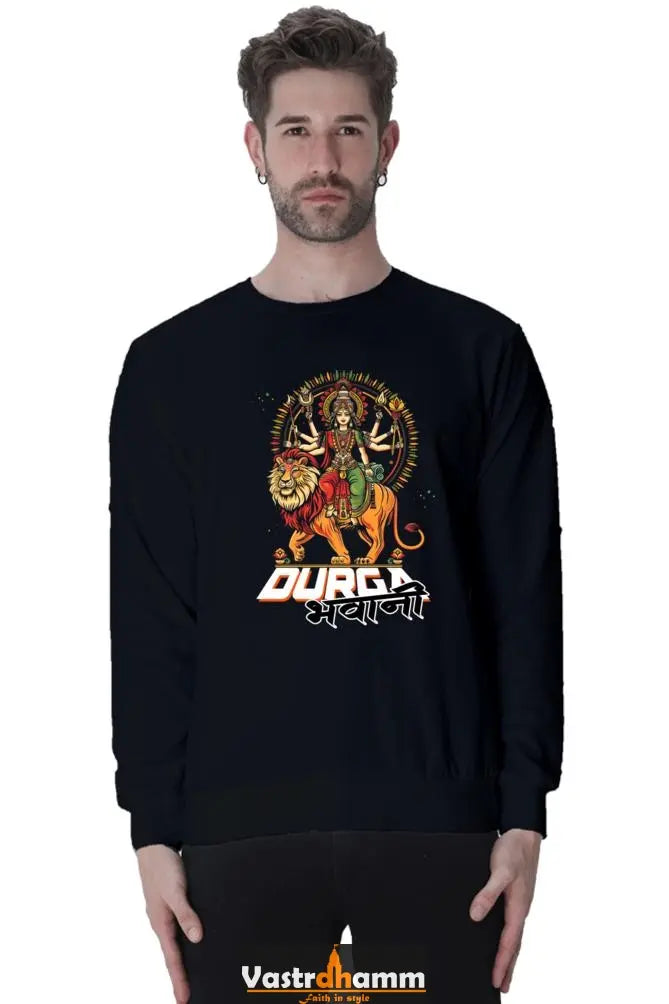 Durga Protector Sweatshirt T-Shirts for Men Vastrdhamm