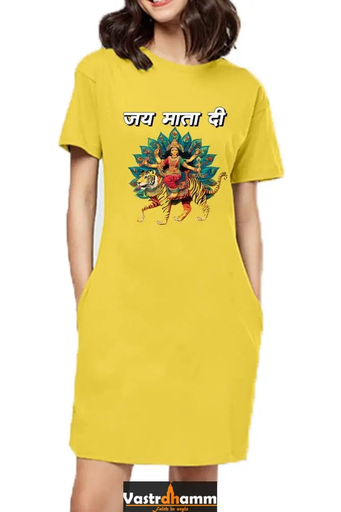 Durga ProtectorT-Shirts Dress for Women Vastrdhamm