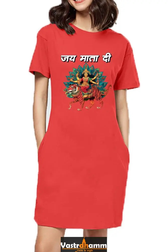 Durga ProtectorT-Shirts Dress for Women Vastrdhamm