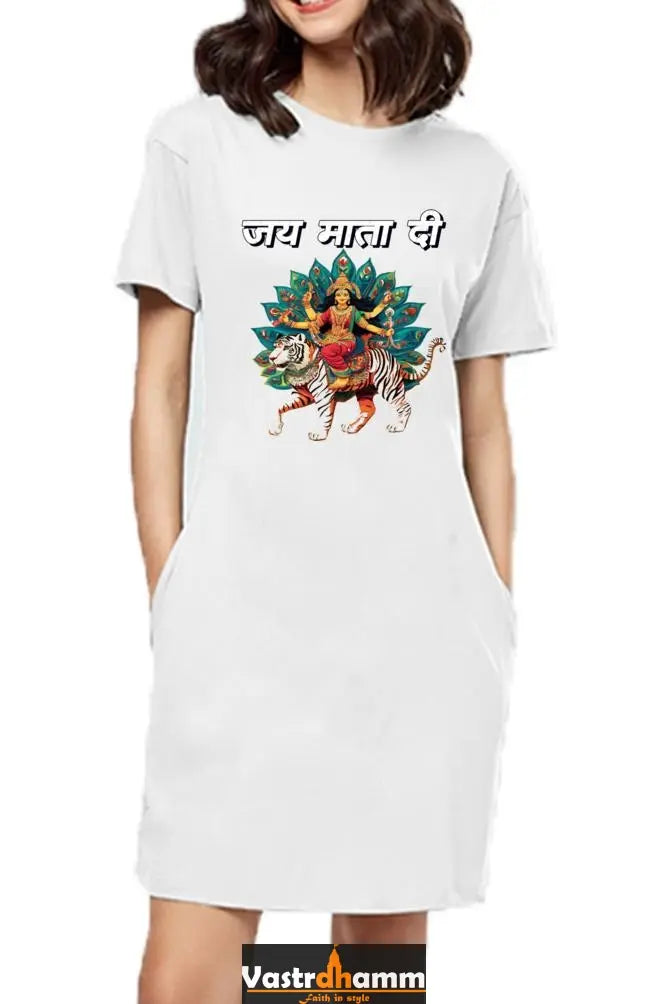 Durga ProtectorT-Shirts Dress for Women Vastrdhamm