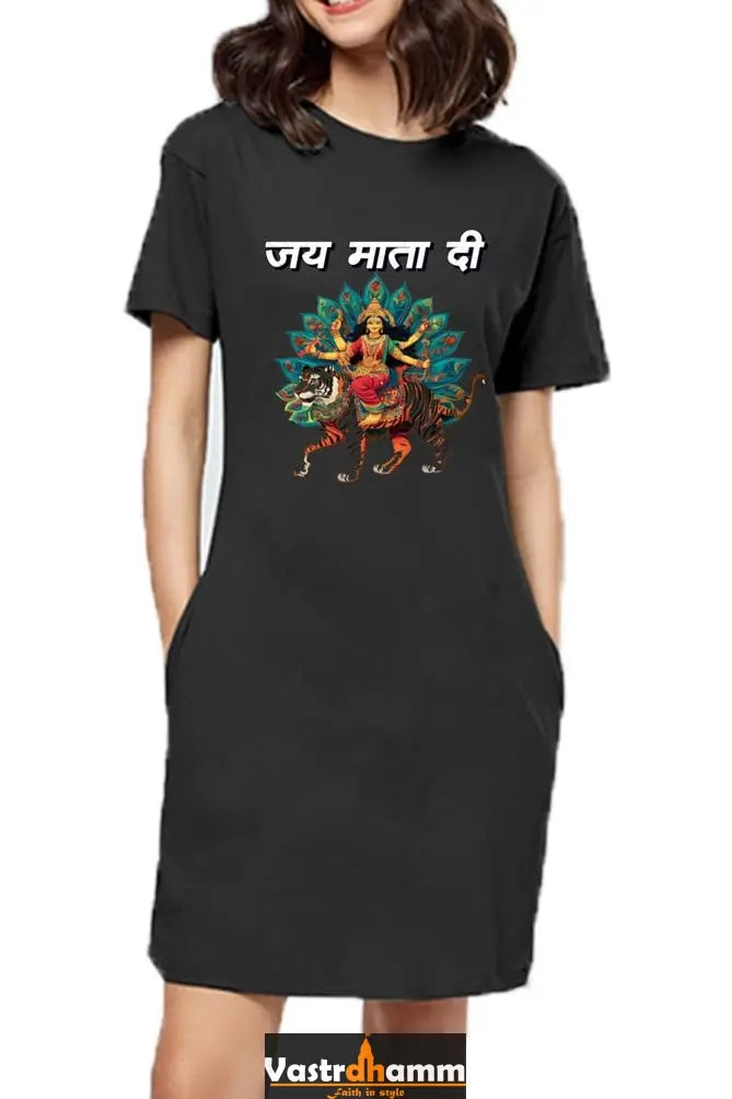 Durga ProtectorT-Shirts Dress for Women Vastrdhamm