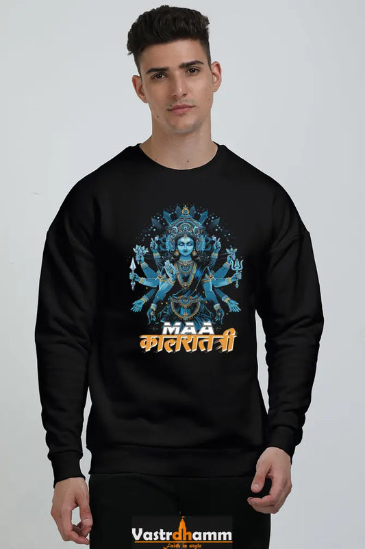 Durga Shakti Oversized Sweatshirt T-Shirts for Men Vastrdhamm