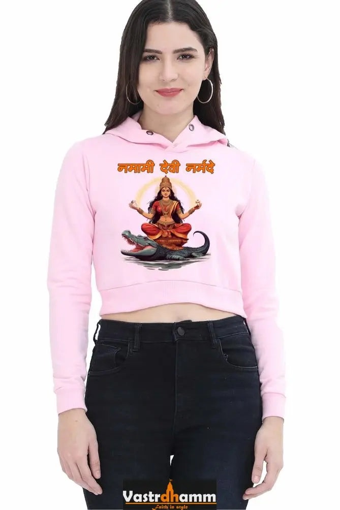 Durga ShaktiCrop Hoodies for Women Vastrdhamm