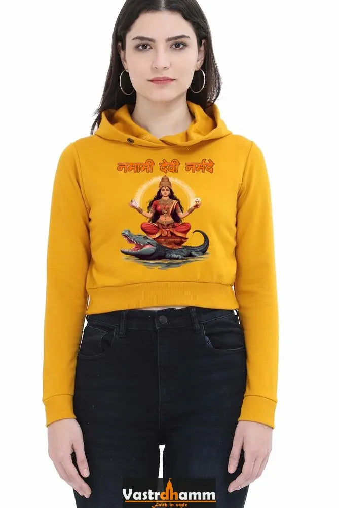 Durga ShaktiCrop Hoodies for Women Vastrdhamm