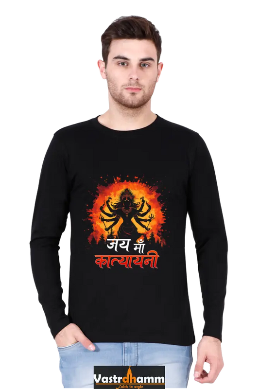 Durga Victory Round Neck Full Sleeve T-Shirts for Men Vastrdhamm