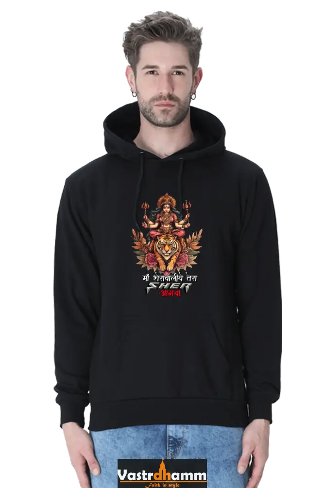 Durga Warrior Spirit Hoodie Sweatshirt T-Shirts for Men Vastrdhamm