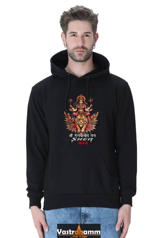 Durga Warrior Spirit Hoodie Sweatshirt T-Shirts for Men Vastrdhamm