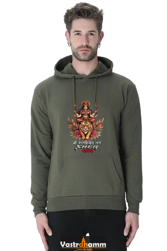 Durga Warrior Spirit Hoodie Sweatshirt T-Shirts for Men Vastrdhamm