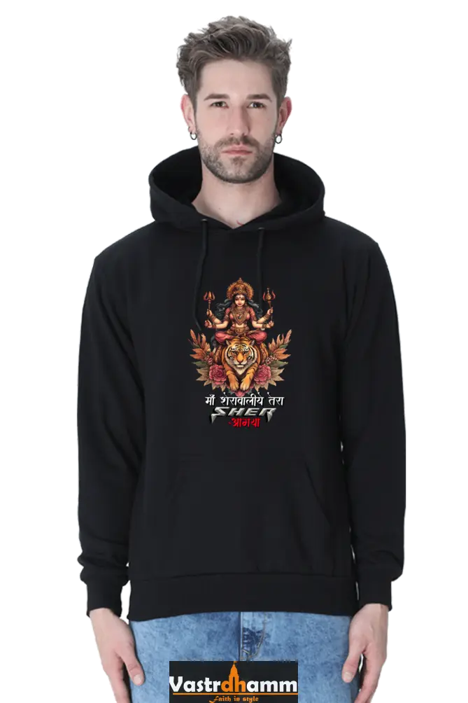 Durga Warrior Spirit Hoodie Sweatshirt T-Shirts for Men Vastrdhamm