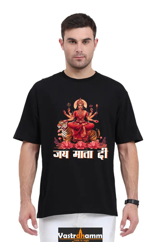 Durga Warrior Spirit Oversized Classic T-Shirts for Men Vastrdhamm