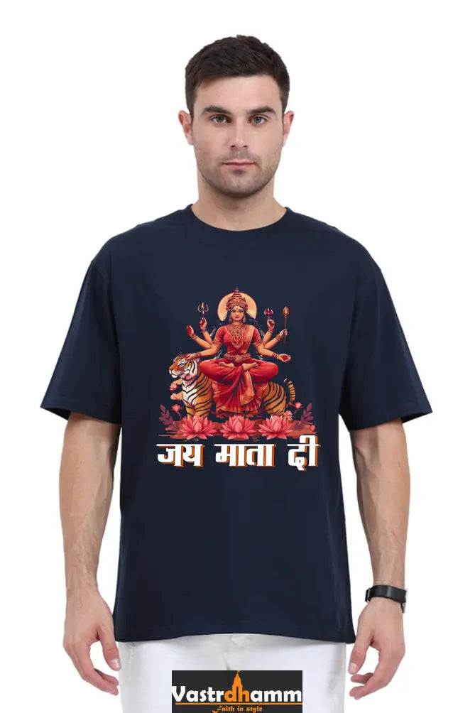 Durga Warrior Spirit Oversized Classic T-Shirts for Men Vastrdhamm