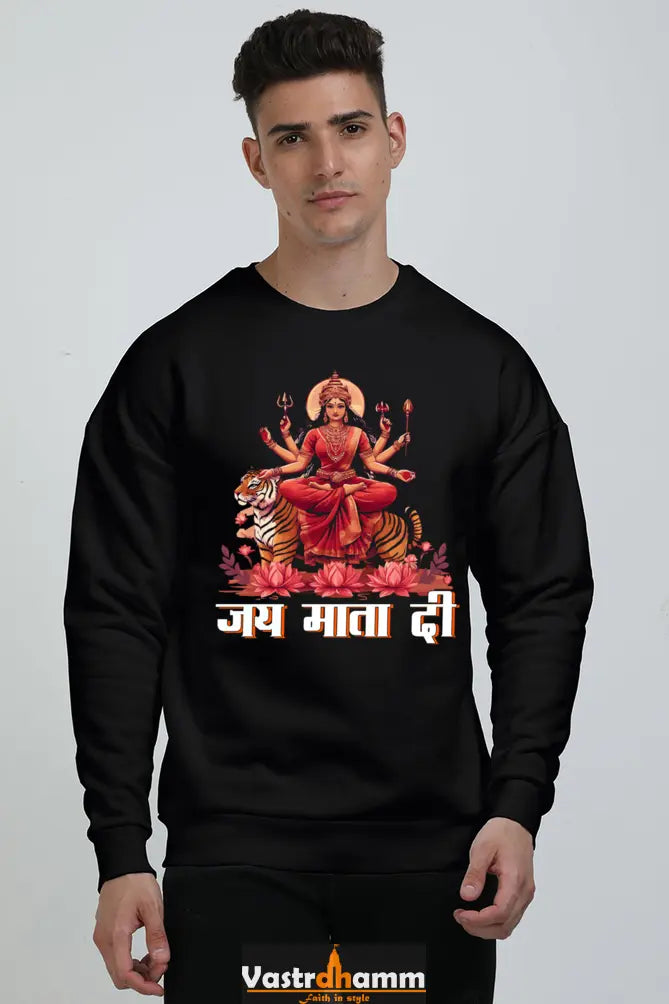 Durga Warrior Spirit Oversized Sweatshirt T-Shirts for Men Vastrdhamm