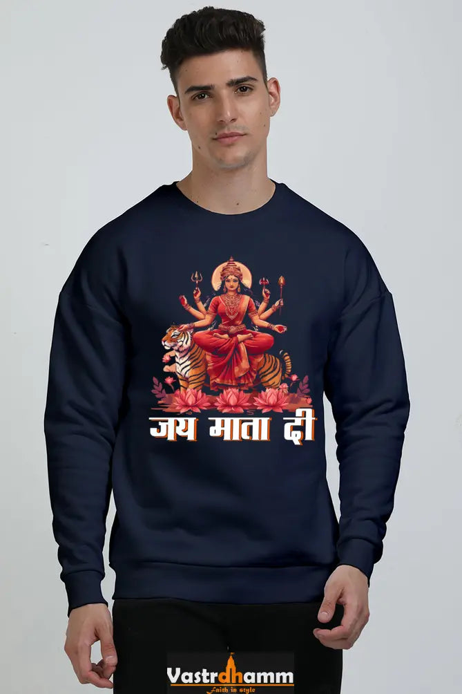 Durga Warrior Spirit Oversized Sweatshirt T-Shirts for Men Vastrdhamm