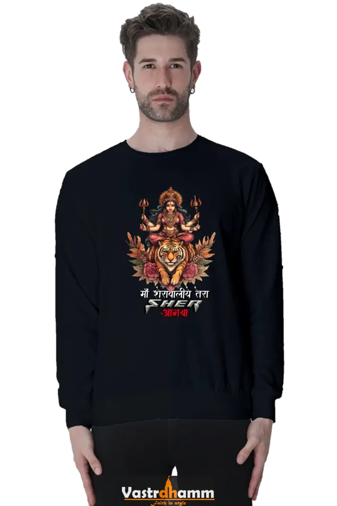 Durga Warrior Spirit Sweatshirt T-Shirts for Men Vastrdhamm