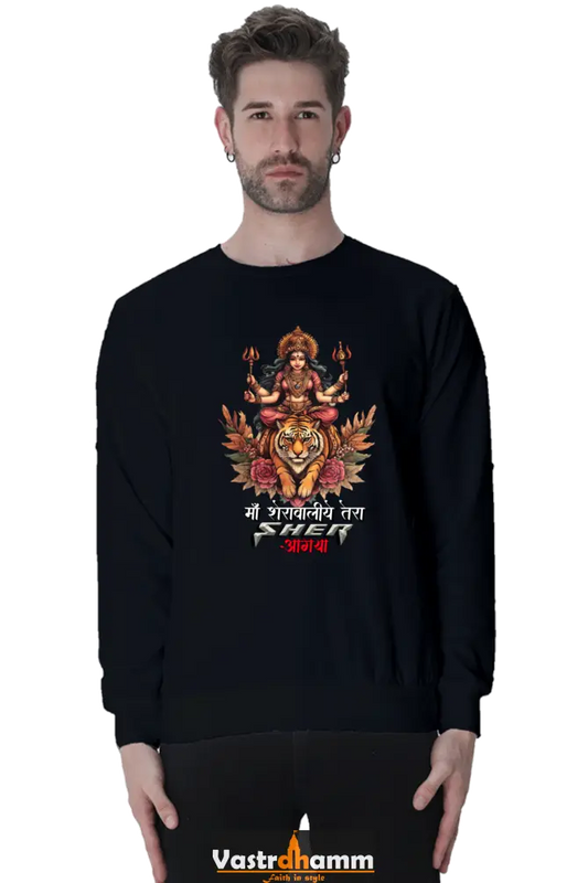 Durga Warrior Spirit Sweatshirt T-Shirts for Men Vastrdhamm