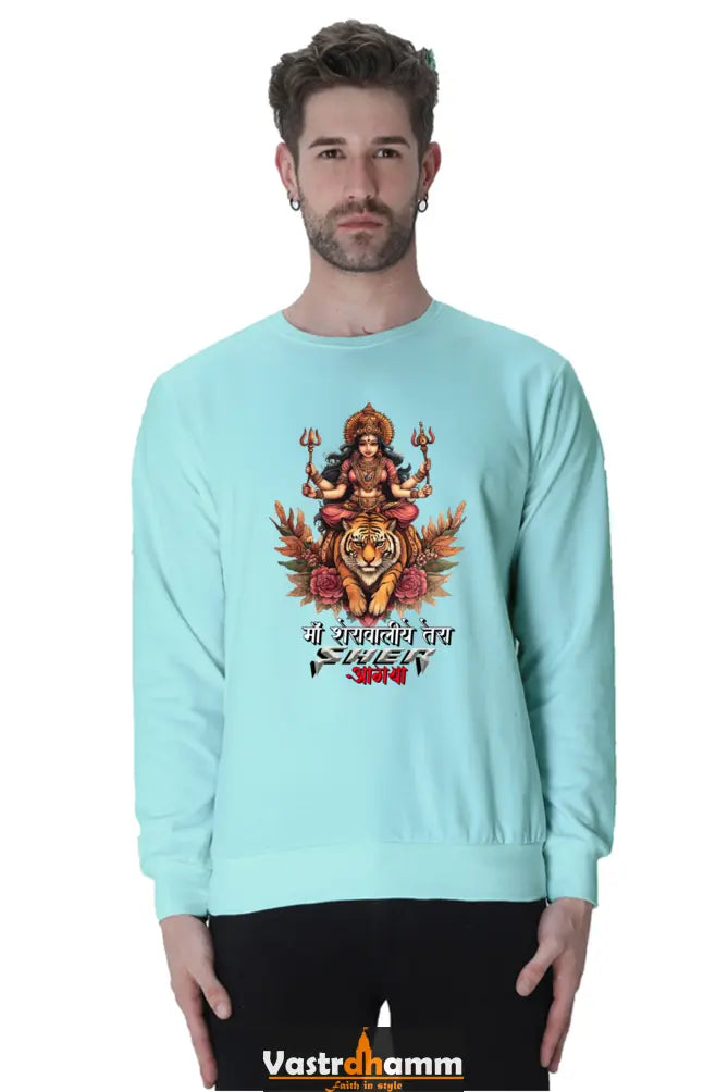 Durga Warrior Spirit Sweatshirt T-Shirts for Men Vastrdhamm