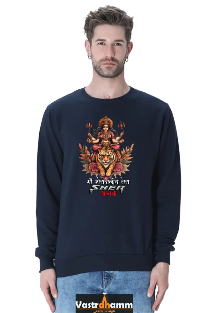 Durga Warrior Spirit Sweatshirt T-Shirts for Men Vastrdhamm