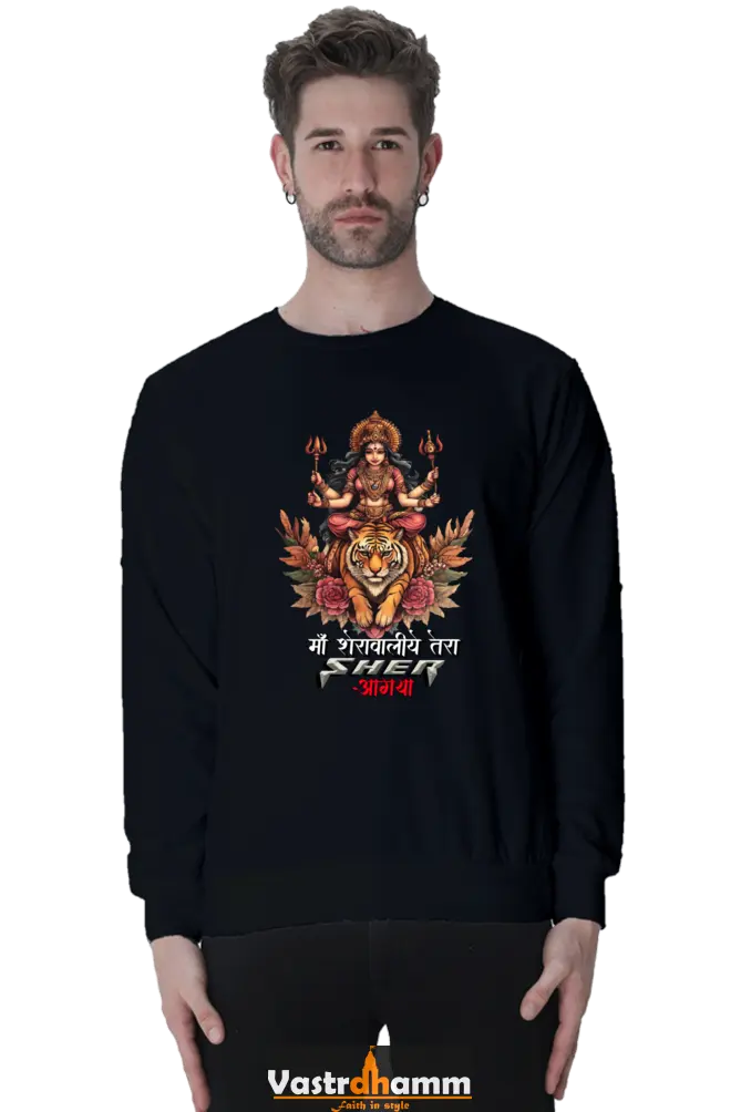 Durga Warrior Spirit Sweatshirt T-Shirts for Men Vastrdhamm