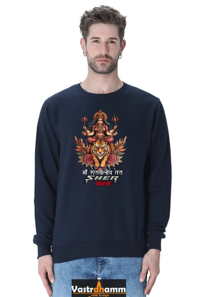 Durga Warrior Spirit Sweatshirt T-Shirts for Men Vastrdhamm